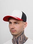 Бейсболка FLEXFIT арт. 6277TT (красный / белый / черный)